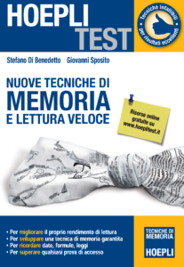 Copertina del libro 'Nuove Tecniche di Memoria e Lettura Veloce' di Stefano Di Benedetto e Giovanni Sposito, pubblicato da Hoepli Test.